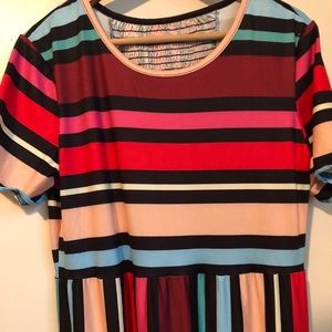 Striped Color-block dress 💛